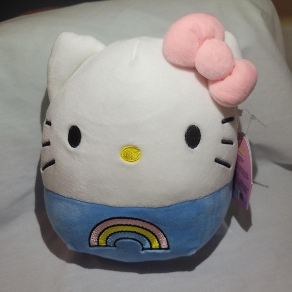 Squishmallow Official Kellytoy Sanrio Squad Squishy Stuffed Hello Kitty 7" - Picture 5 of 5